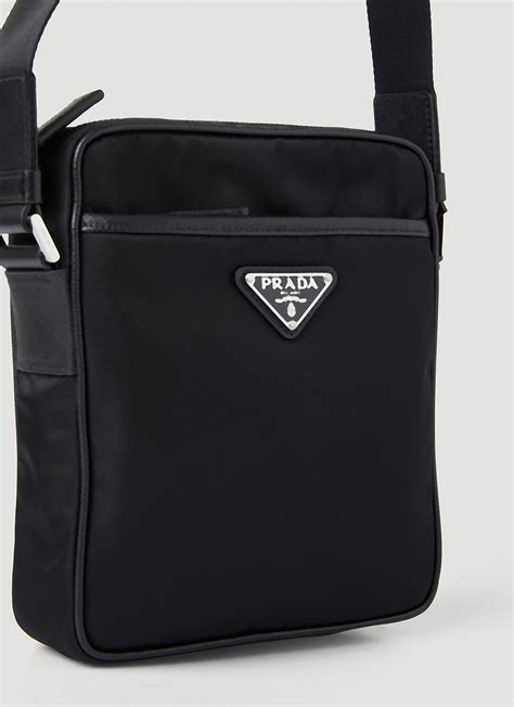 prada nylon crossbody mens|Prada leather bag.